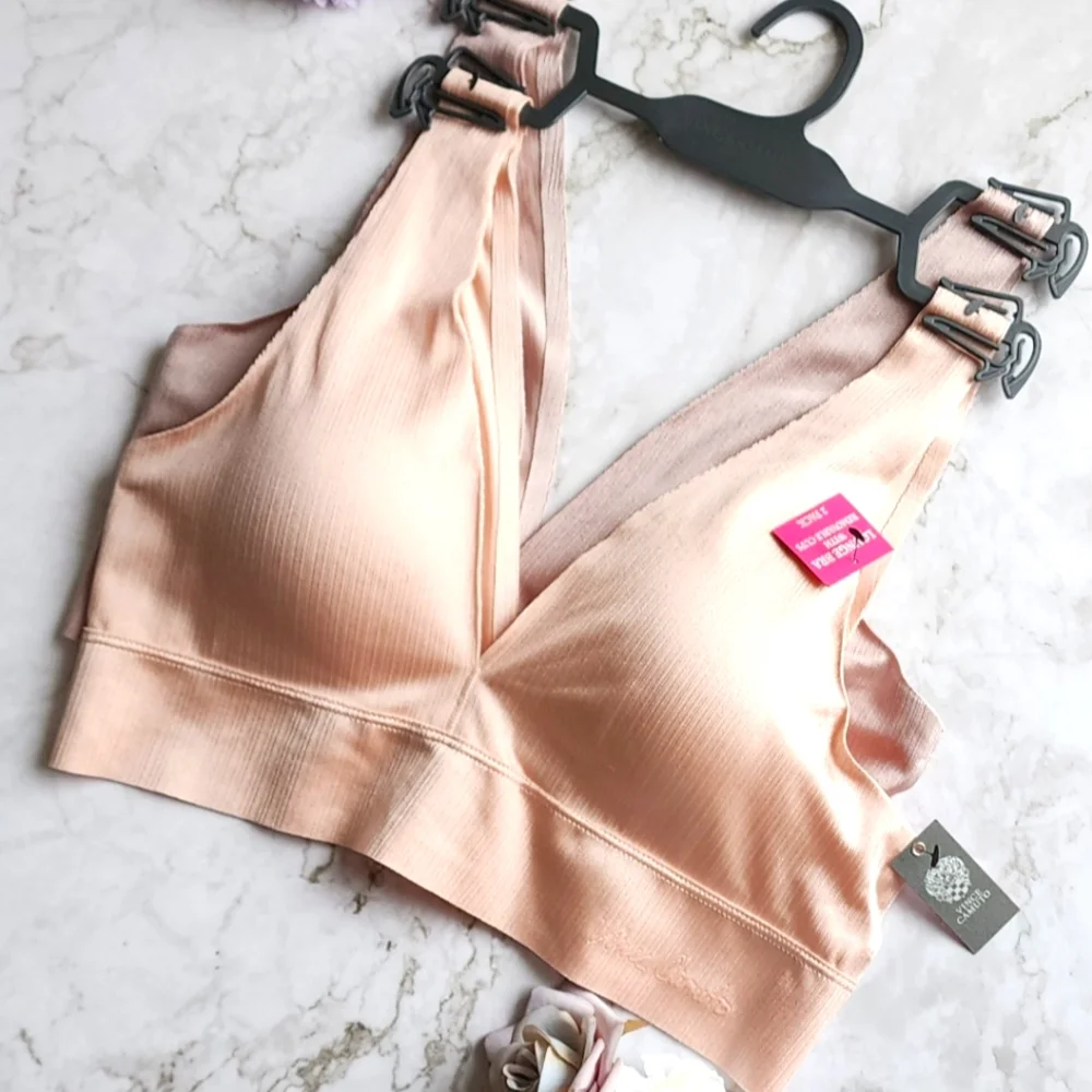 2 Pack Vince Camuto Bras, Sexy Push Up Wireless Free, Size L, NWT